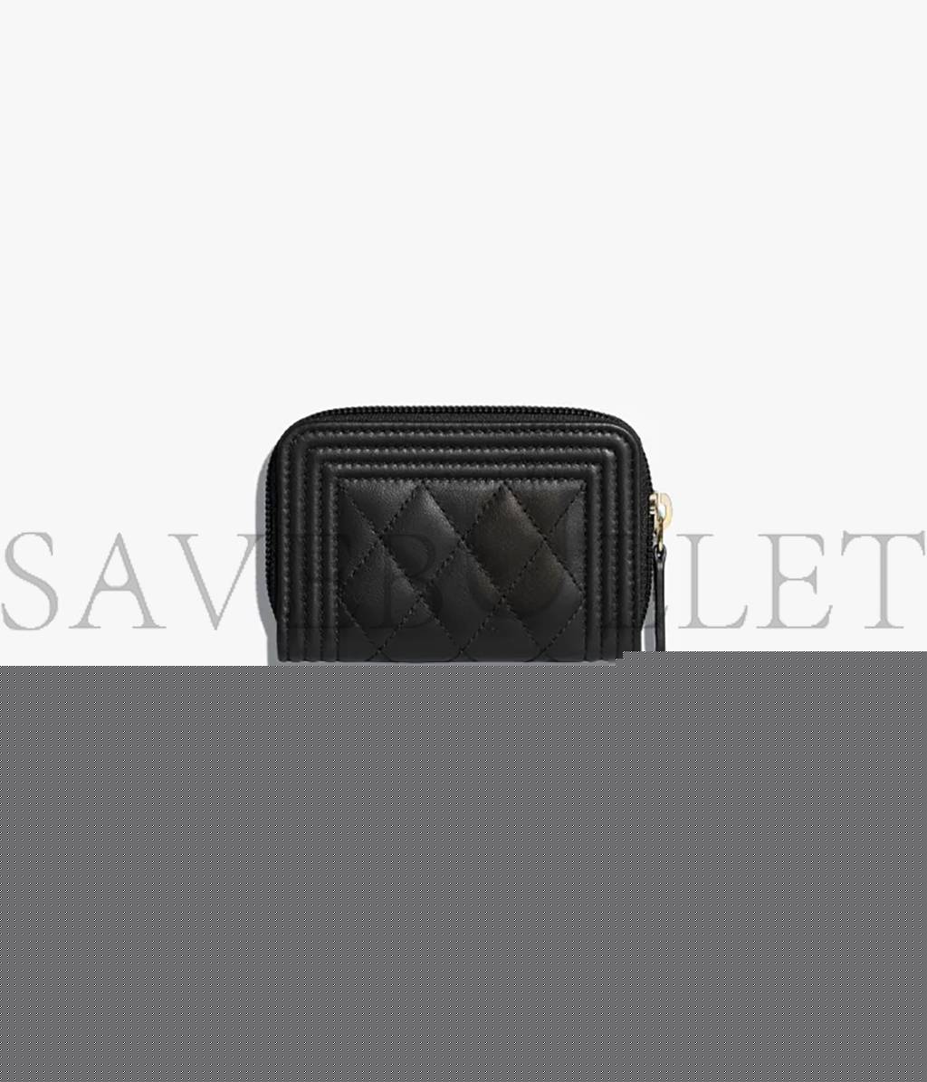 Ch*el boy Ch*el zipped coin purse a80602 y07659 94305（11*7.5*2cm）